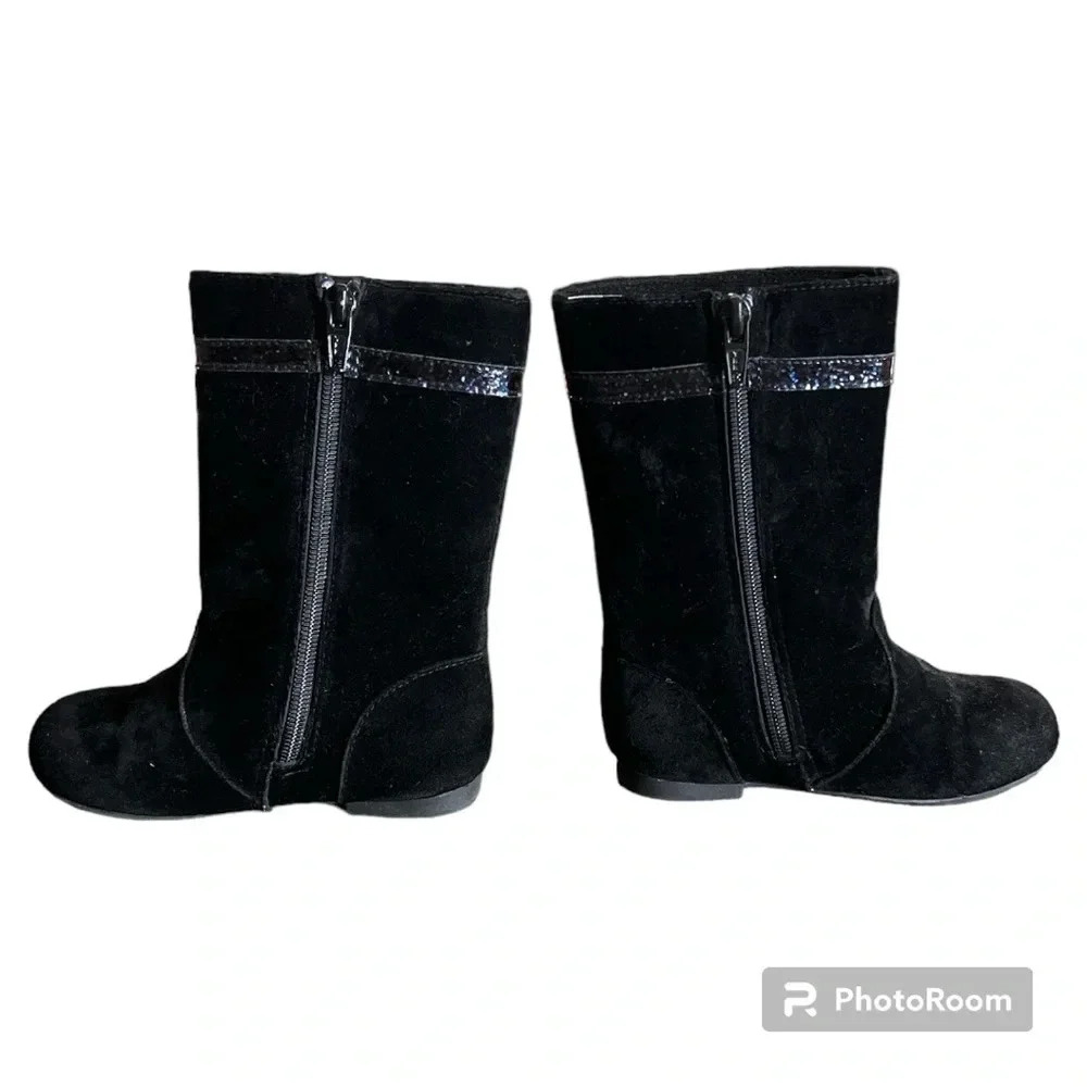 Gymboree black dress boots toddler size 8 - Picture 4 of 7